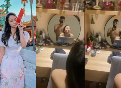 Em đang trang điểm mà anh cũng kéo ra đụ